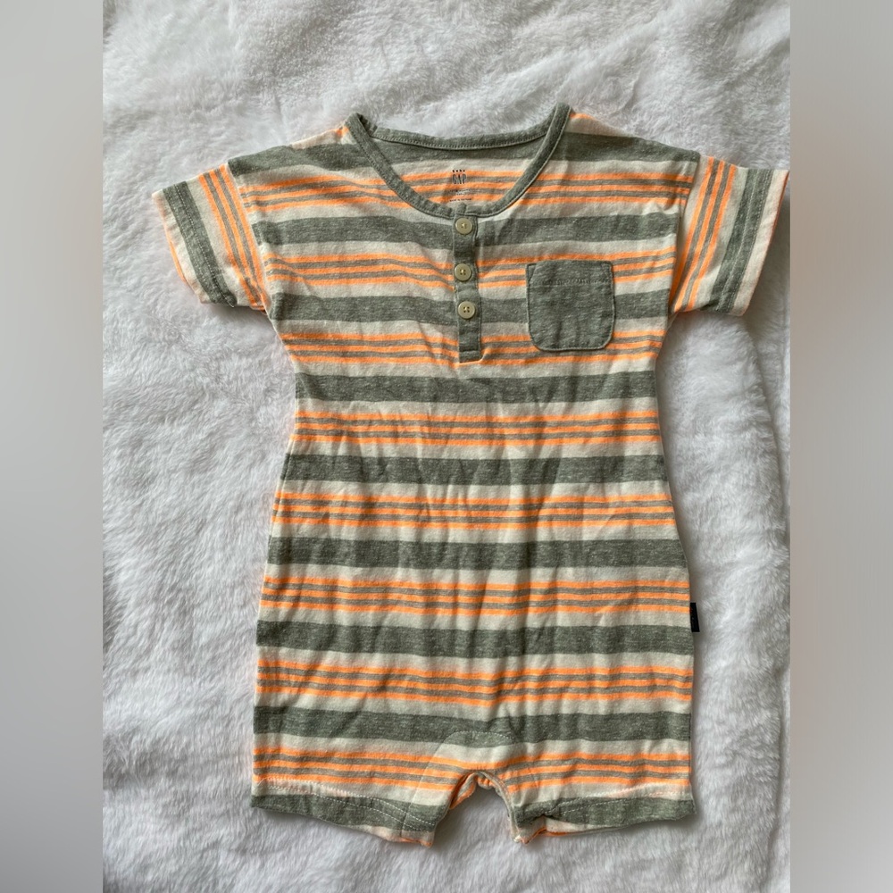 Gap Baby Boys Striped Romper - Picture 4 of 5